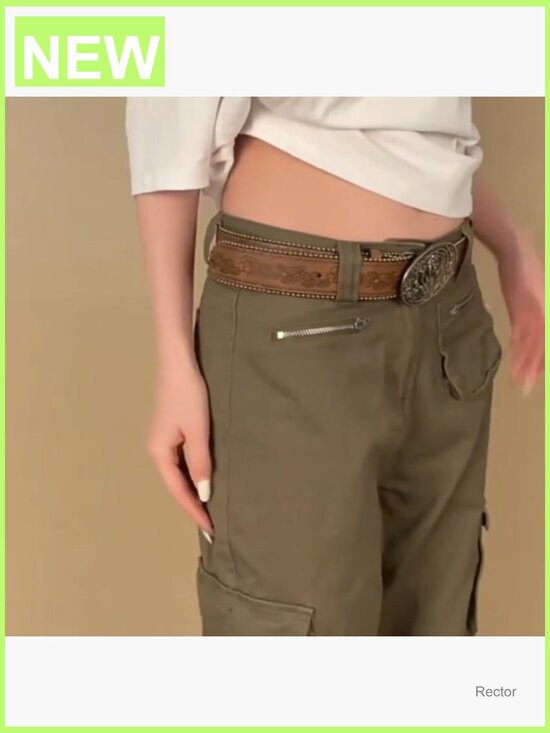Vintage Western Belt with Heart Embossed Buckle for Women – Adjustable PU main image 5